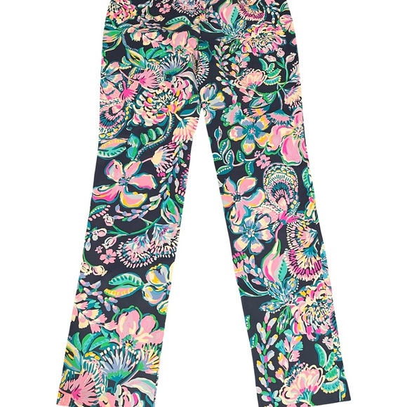 Lilly Pulitzer Kelly Stretch Navy Pants - Picture 1 of 4